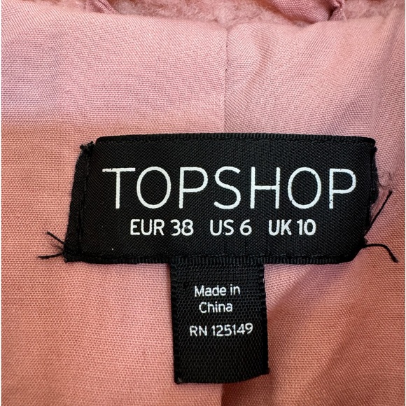 Topshop Pink fur Teddy Coat - Picture 7 of 9